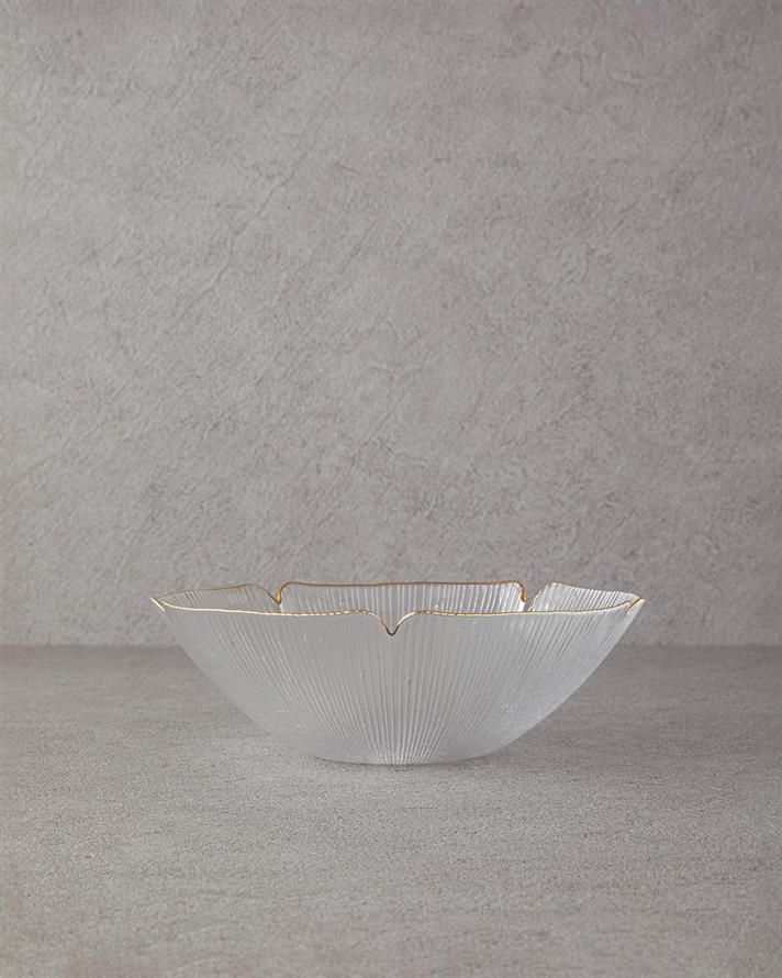 Siana Sticlă Bol 25 cm Gold