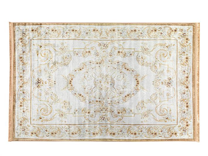 Silk Touch Olivia Velvet Carpet 120x180 cm Ecru