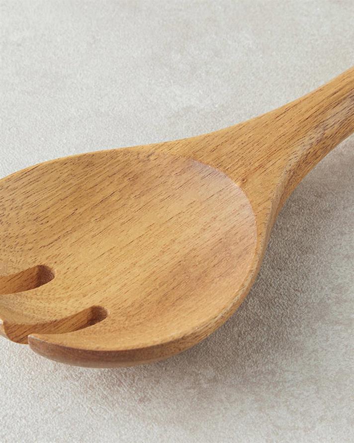 Simple Black Acacia 2 Set Service Set 32 cm Black