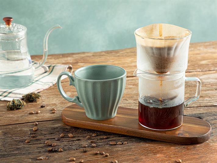 Simple Elegance Borosilicate 3 cups Coffee Pot 400 ml Transparent