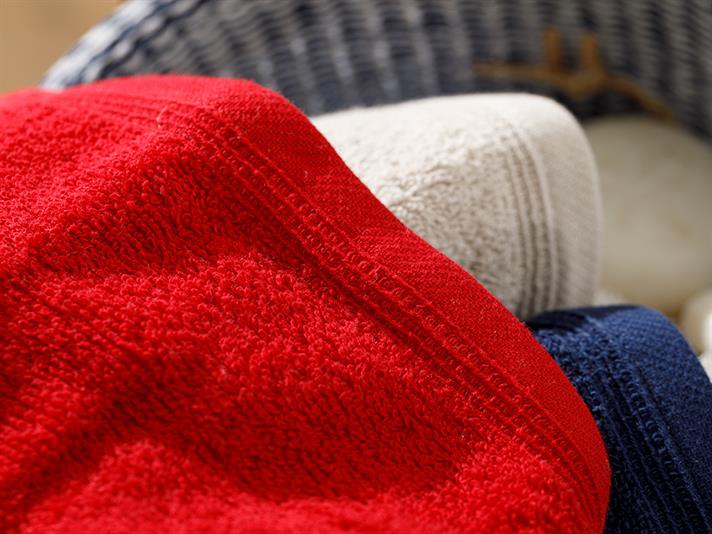 Simplu Cu Fitil 3 Set Set De Prosoape 30*30 Cm Dark Beige - Navy Blind - Roșu