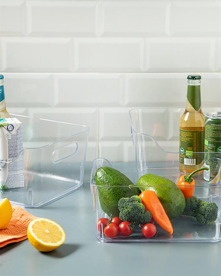 Simple Plastic Kitchen Organizer 3 L Transparent