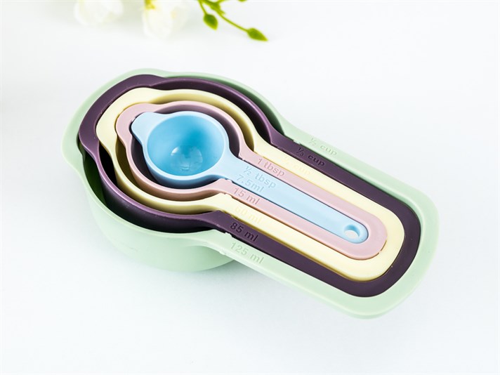Lona Plastic 5 pcs Measurement Spoon Colored