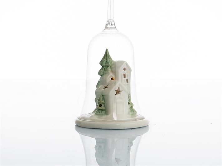 Snowland Stoneware Accessory With Hanger Cream