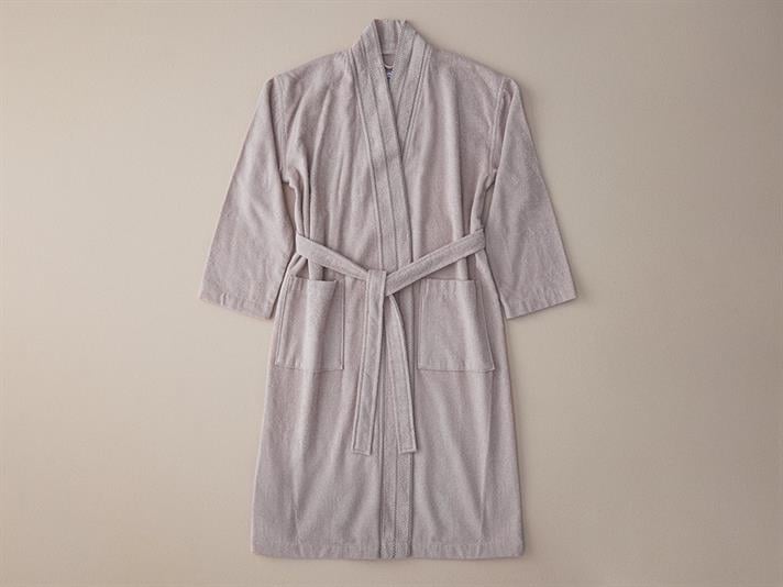 Halat de baie, Soft, bumbac, L-XL, închis bej