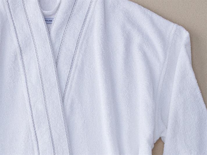 Halat de baie, Soft, bumbac, L-XL, alb