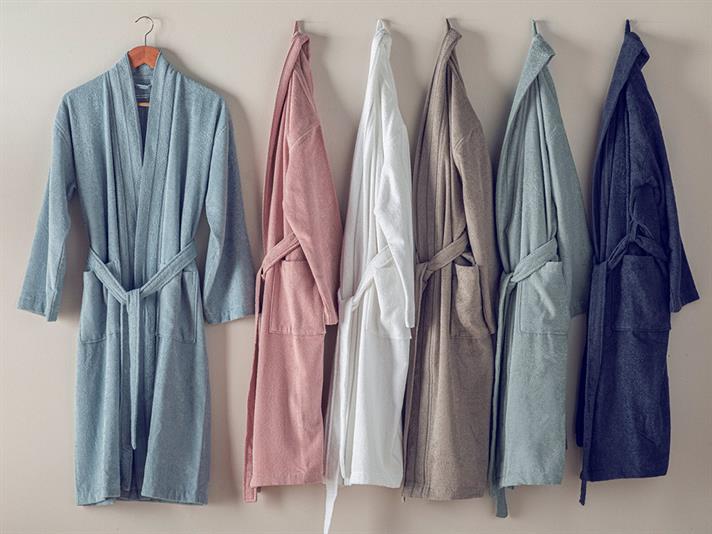 Halat de baie, Soft, bumbac, L-XL, verde mentă