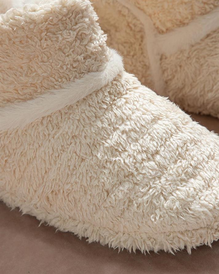 Soft Stripe Papuci De Casă Damă, Pluș, 36, Gri Deschis