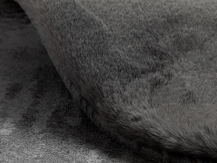 Soft Touch Blană Artificială, Iepure De Pluș, 120*180 Cm, Gri Închis