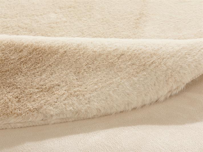 Covor blană artificială, Soft Touch, 80x150cm, acril, bej