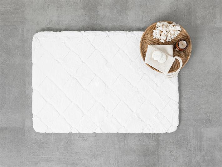 Soft Touch Covoraș De Baie, Iepure De Pluș, 50*80 Cm, Argintiu