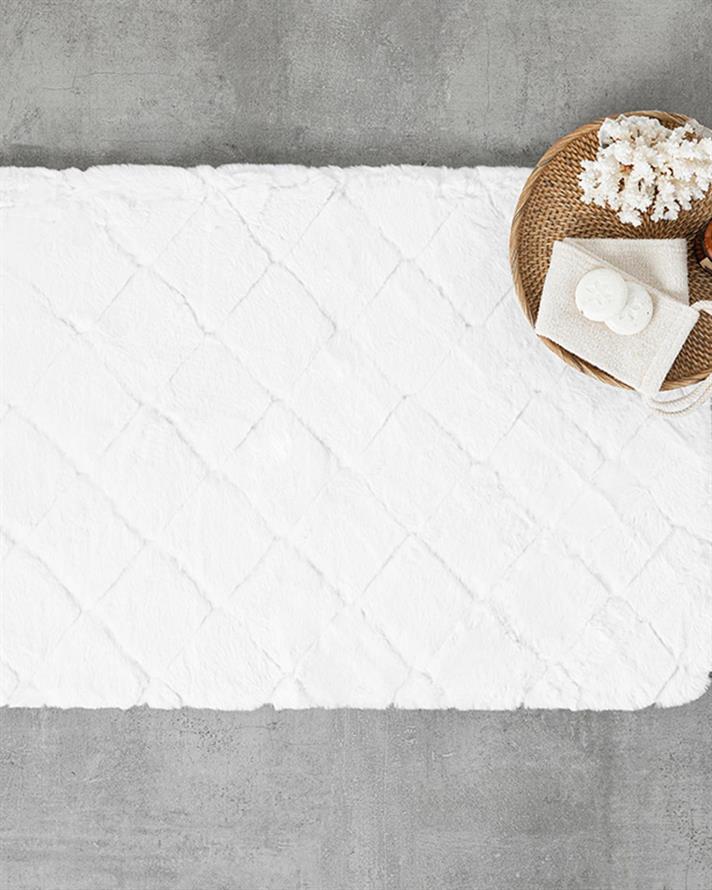 Soft Touch Covoraș De Baie, Iepure De Pluș, 60*90 Cm, Argintiu