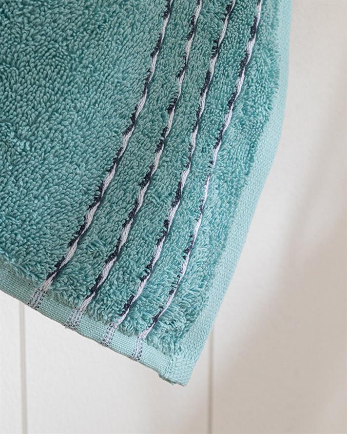 Soft Wave Prosop De Față, Bumbac, 50*70 Cm, Crem - Verde