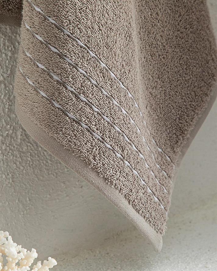 Soft Wave Prosop De Față, Bumbac, 50*70 Cm, Gri Deschis