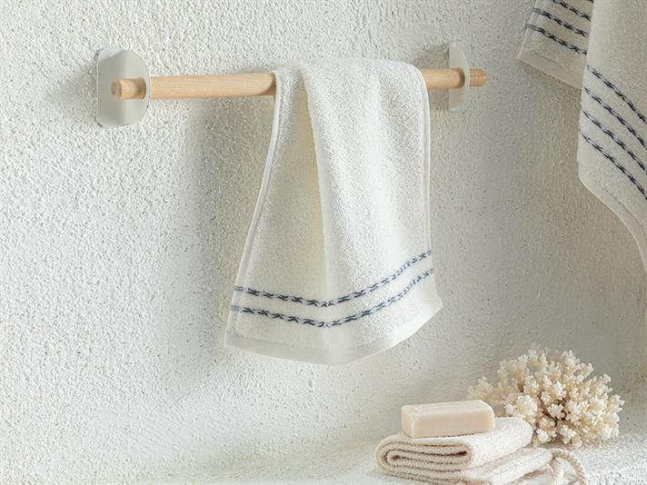 Soft Wave Prosop De Mână, Bumbac, 30*40 Cm, Verde-Portocaliu