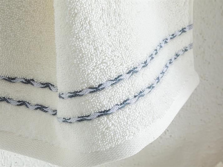 Soft Wave Prosop De Mână, Bumbac, 30*40 Cm, Verde-Portocaliu