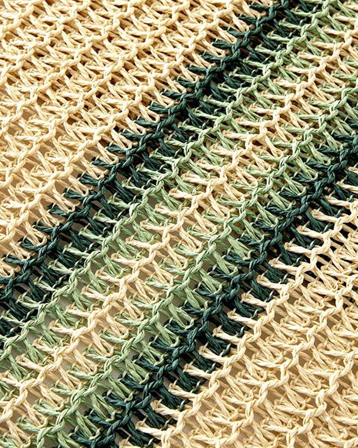 Softy Braid Paper 2 Set Place Mat 30x47 cm Green