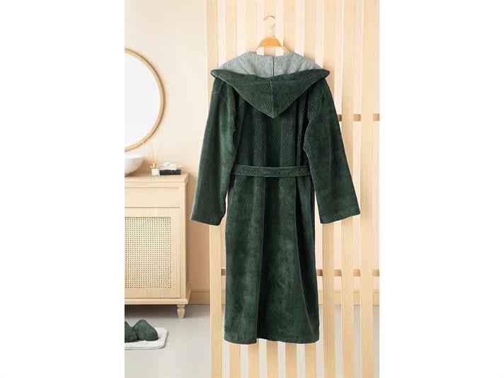 Halat de baie, Softy, bumbac-poliester, L-XL, verde închis