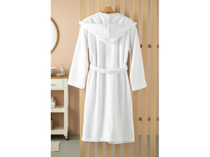 Softy Halat De Baie Din Bumbac Cu Glugă, Triga, L-Xl, Argintiu