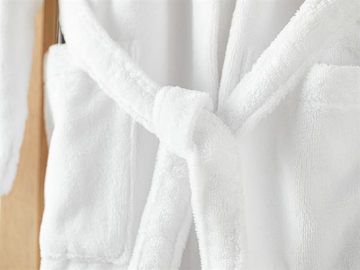 Softy Halat De Baie Din Bumbac Cu Glugă, Triga, L-Xl, Argintiu