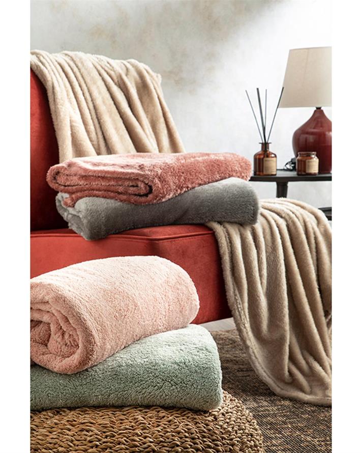 Softy Wellsoft Pătură Tv 120 x 170 cm Praf Roz