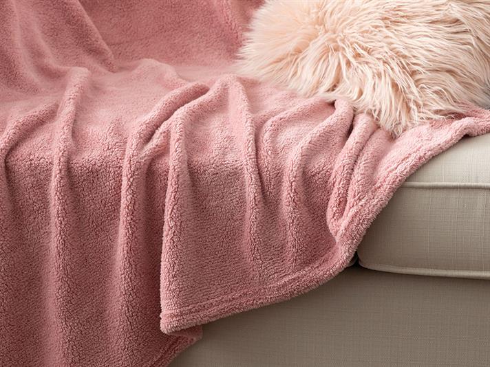 Softy Wellsoft Pătură Televizor 120x170 cm Culoarea Trandafirului Uscat.