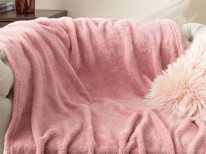 Softy Wellsoft Pătură Televizor 120x170 cm Culoarea Trandafirului Uscat.