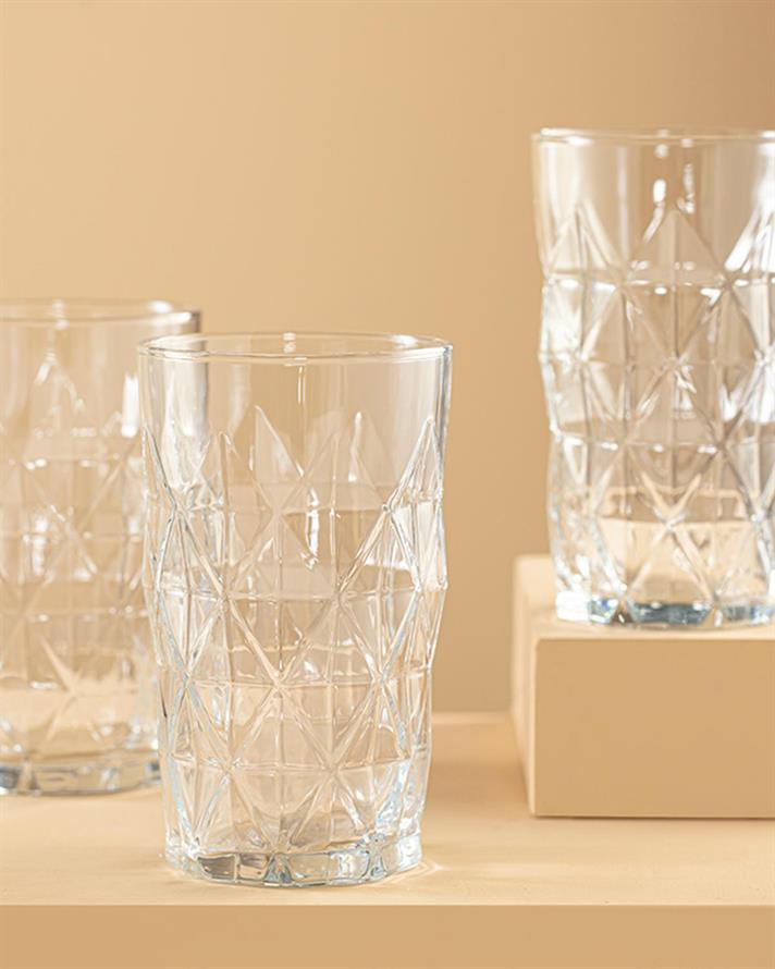 Sofya Glass 3 Set Juice Glass 460 ml Transparent