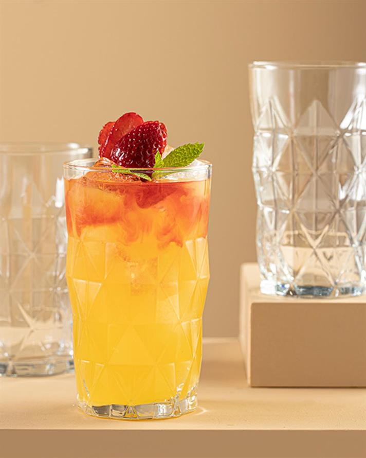 Sofya Glass 3 Set Juice Glass 460 ml Transparent