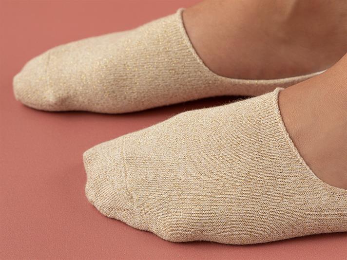 Sparkle Silvery Women Ballet Socks 36-40 Gold
