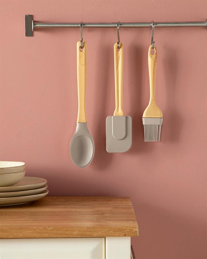 Silicon Spatula 25 cm Dark Beige
