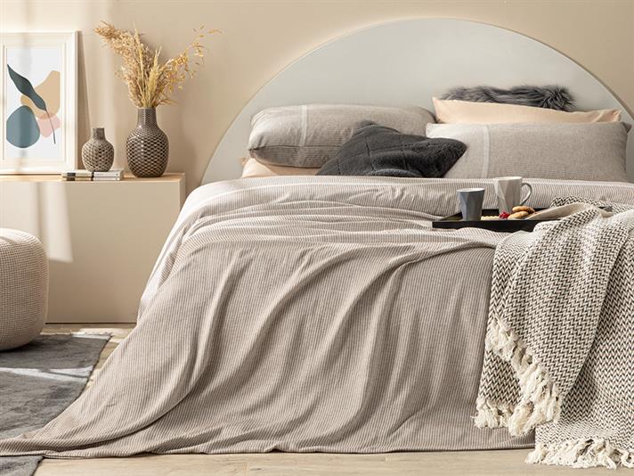 Splendid  Soft & Shine Super King Set Lenjerie De Pat 260x220 cm Bronz