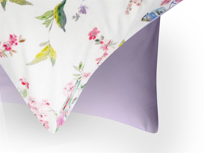 Sprigă păsări Cottony Set 2  FAȚĂ DE PERNĂ 50x70 cm Pink