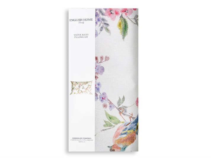 Sprigă păsări Cottony Set 2  FAȚĂ DE PERNĂ 50x70 cm Pink