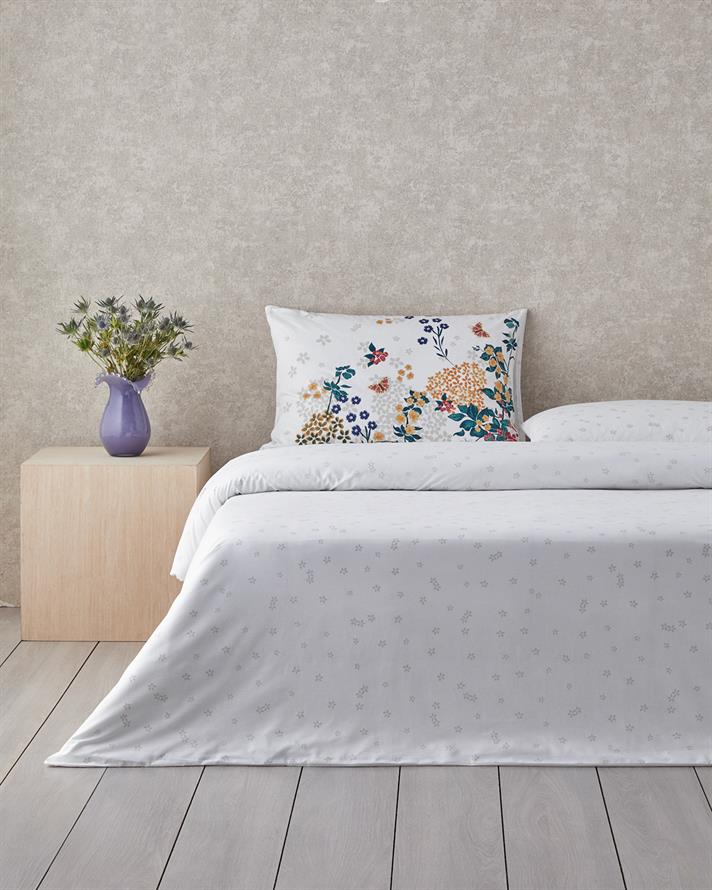 Spring Awakening Cu Bumbac Single Set Lenjerie De Pat 160x220 cm Verde - Roșu