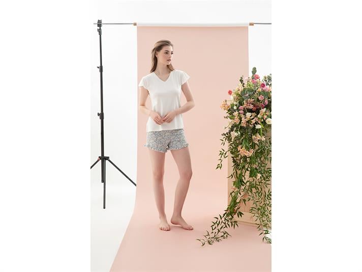 Spring Flower Set De Pijamale Damă, Viscoză, M, Mentă - Roz Deschis