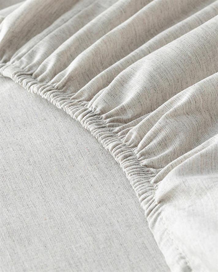 Spring Time Set Lenjerie De Pat Dublu - Set Lenjerie De Pat Bumbac Viscoză | English Home, 200 x 220 cm, Bej