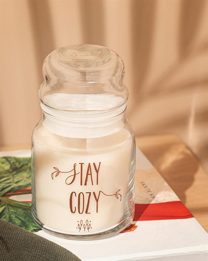 Stay Cozy Lumânare Parfumată 195 Gr Ecru.
