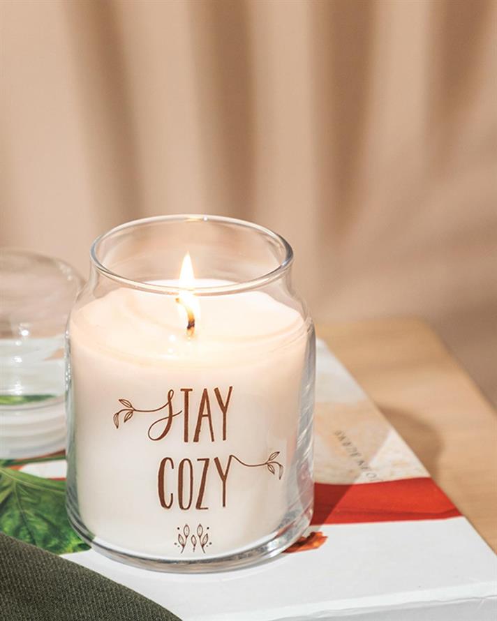Stay Cozy Lumânare Parfumată 195 Gr Ecru.