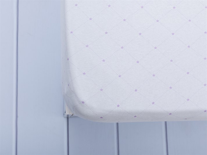 stele Penye Single Set Cearșaf Cu Elastic 100x200 cm Lila