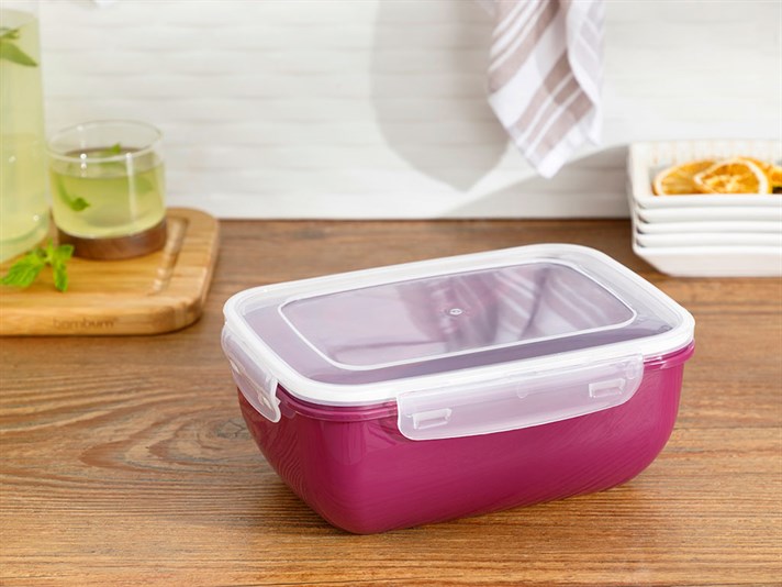 Stella Plastic Rectangular Storage Box 2300 ml Purple