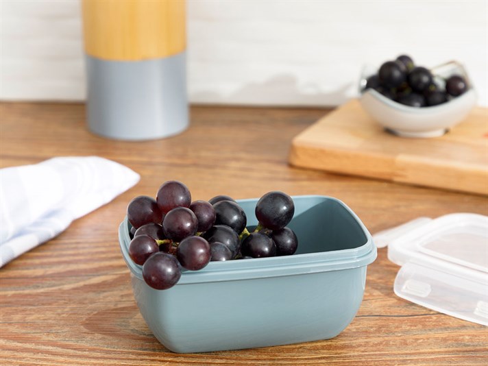 Stella Plastic Rectangular Storage Container 400 ml Dark Celadon