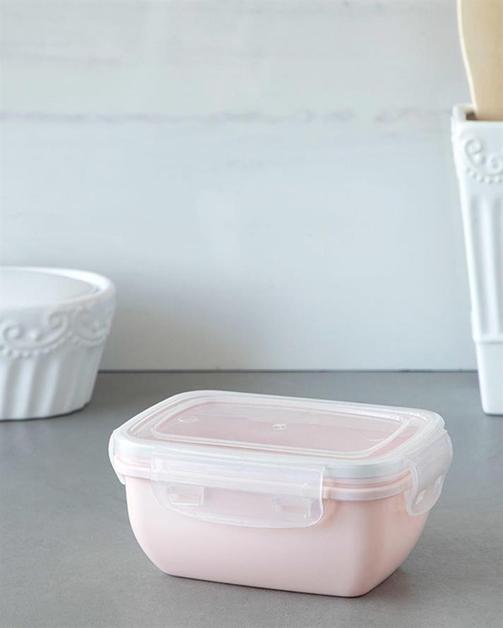 Stella Plastic Dreptunghi Recipient Depozitare 400 ml Roz