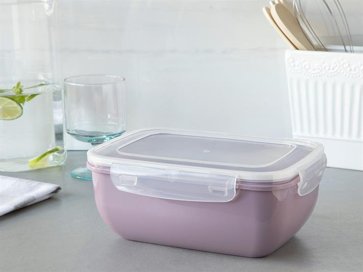 Stella Plastic Rectangular Storage Box 2300 ml Damson