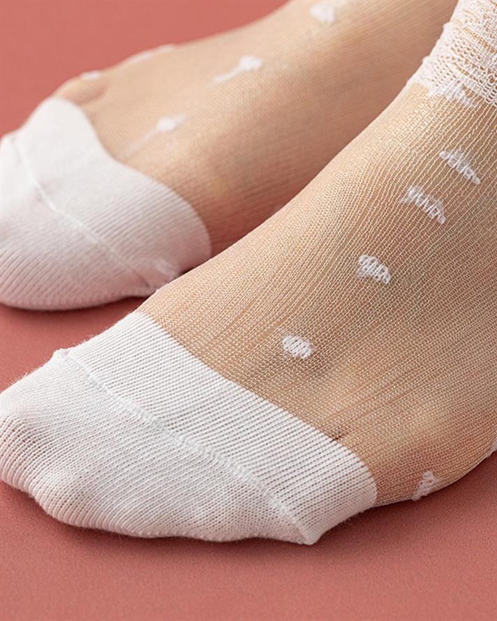 Sterre Bumbac Femei O Piesă Ciorapi Culoarea Tenului 36-40 Alb