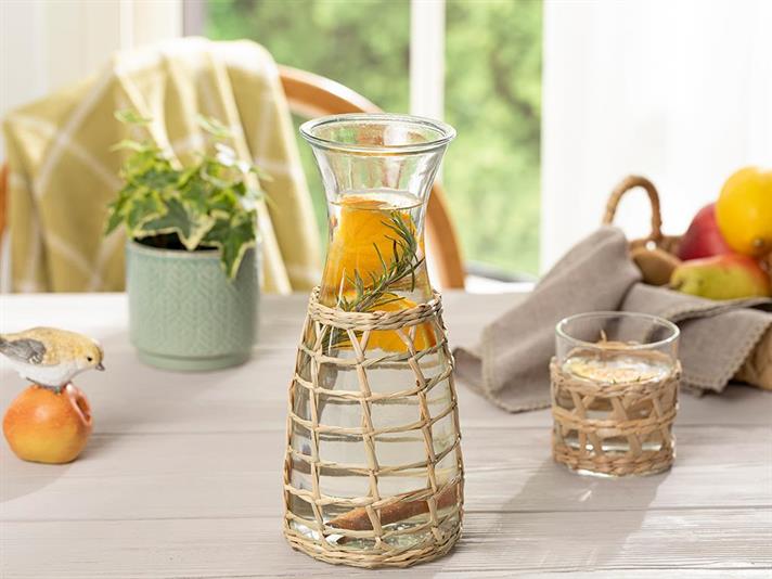 Sticlă apă, Adelmo, sticlă, 1000 ml, transparent