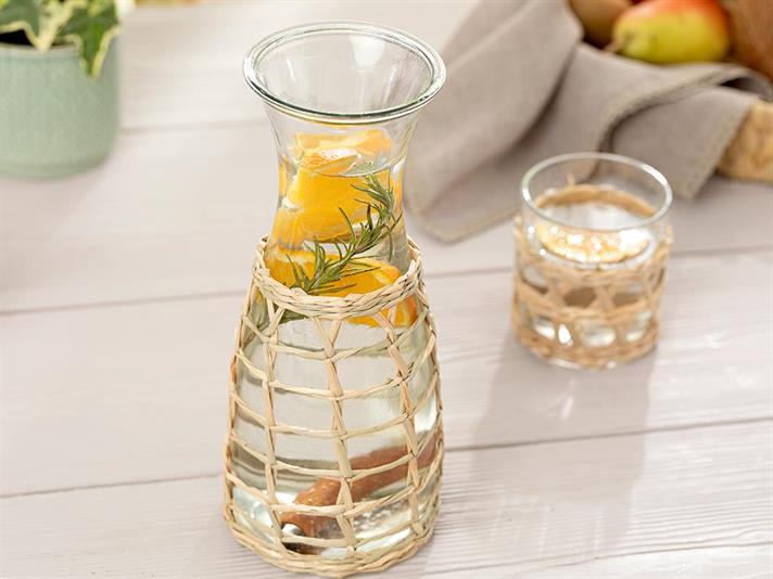 Sticlă apă, Adelmo, sticlă, 1000 ml, transparent