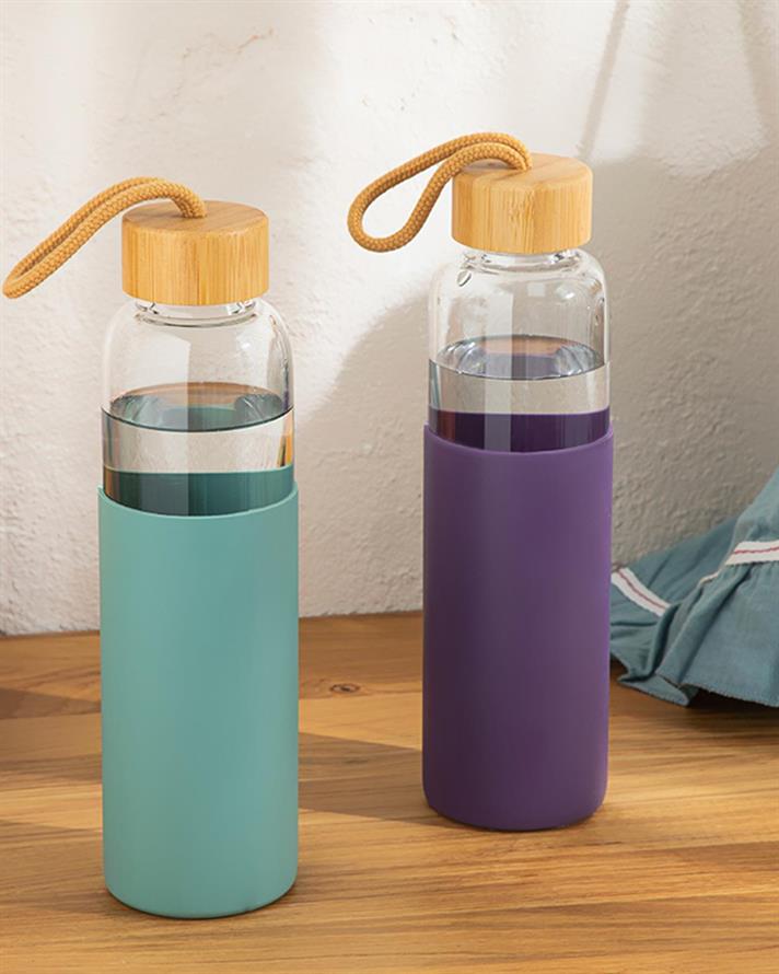 Sticlă apă, Benita, sticlă borosilicată, 550 ml, mov
