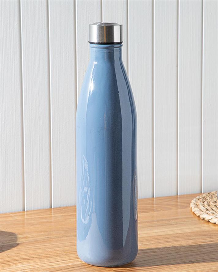 Sticlă apă, Clement, sticlă, 1000 ml, bleu