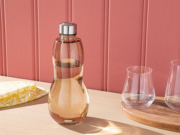 Sticlă apă, Ring, sticlă, 1100 ml, bej